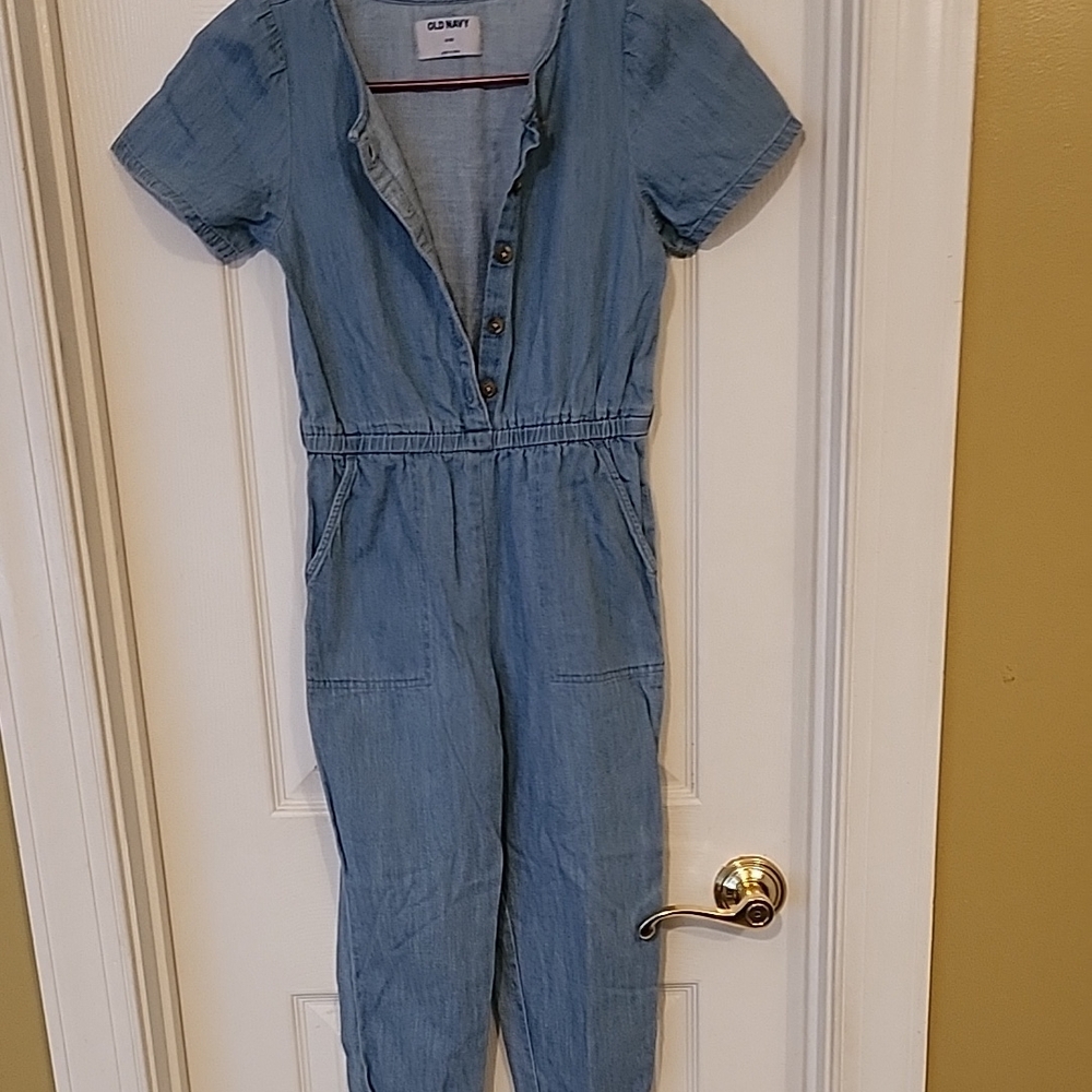 Old Navy Blue Denim Jumpsuit